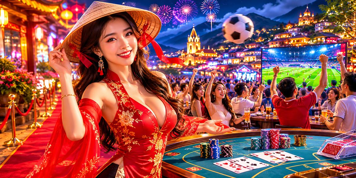 Khung cảnh chơi xổ số truyền thống tại Sapa với nón lá đặc trưng